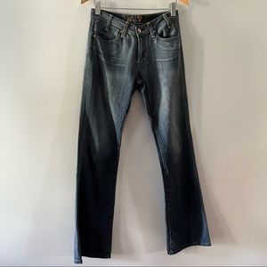 Seven7 Denim Dark Wash Boot Cut Jeans Size 29.